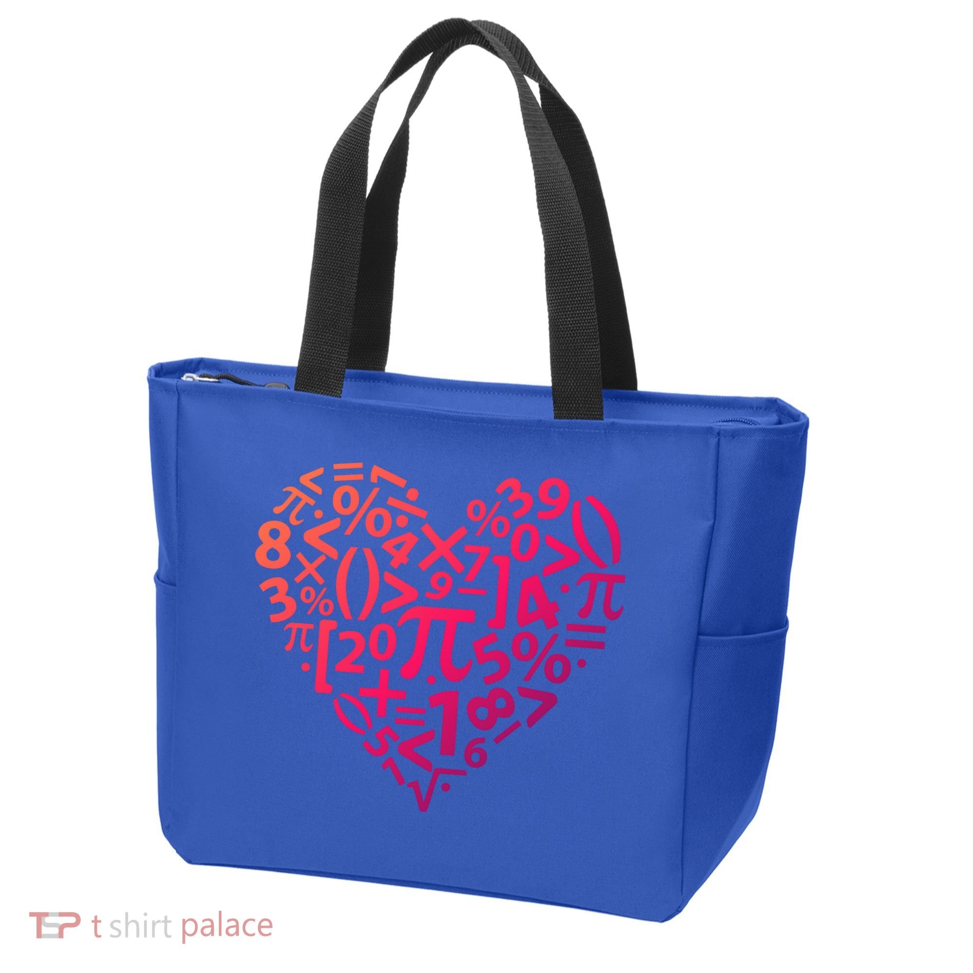 Math Heart I Love Math Math Lovers Gift Math Teacher Gift Tote Bag