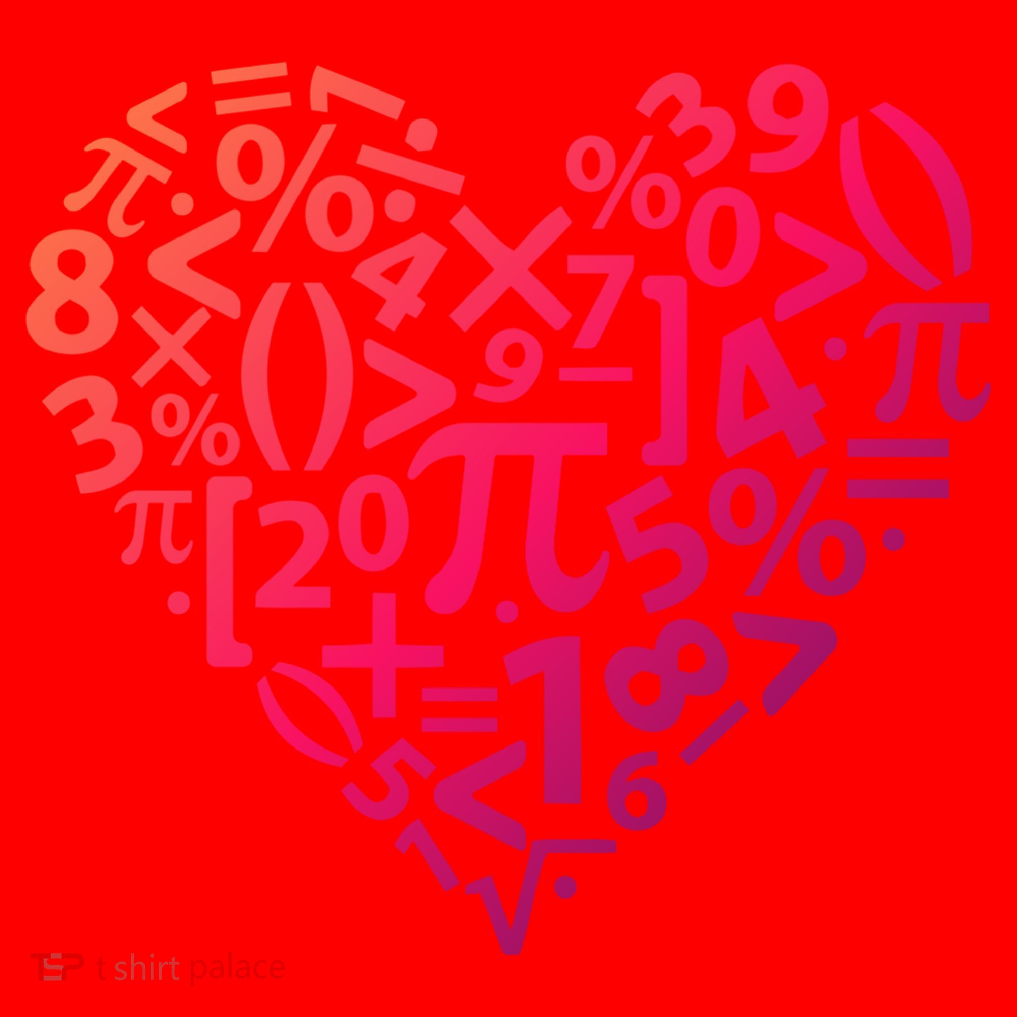 Math Heart I Love Math Math Lovers Gift Math Teacher Gift Santa Hat