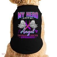 My Hero Is Now My Angel Thyroid Cancer Carcinoma Gift Idea Gift Doggie Tank thumb 0