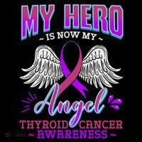 My Hero Is Now My Angel Thyroid Cancer Carcinoma Gift Idea Gift Coffee Mug thumb 5