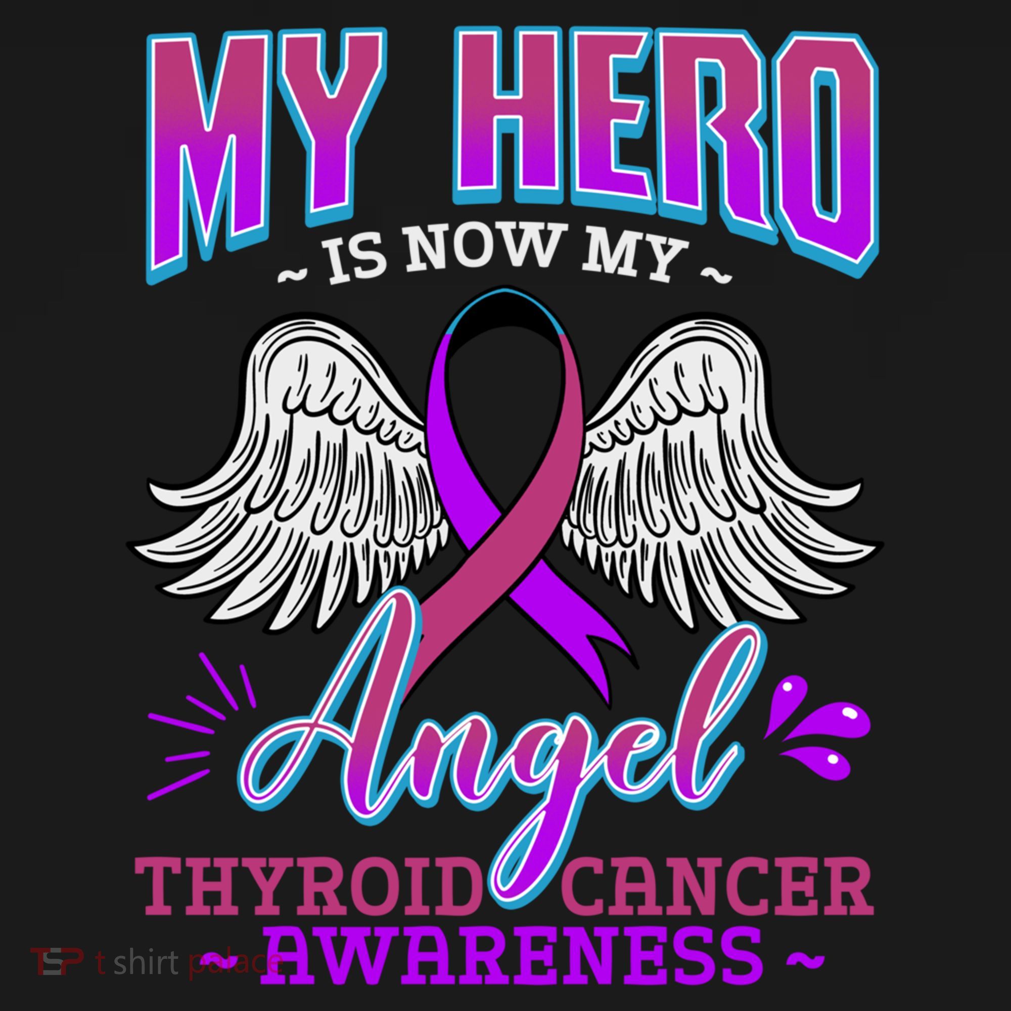 My Hero Is Now My Angel Thyroid Cancer Carcinoma Gift Idea Gift Ornament