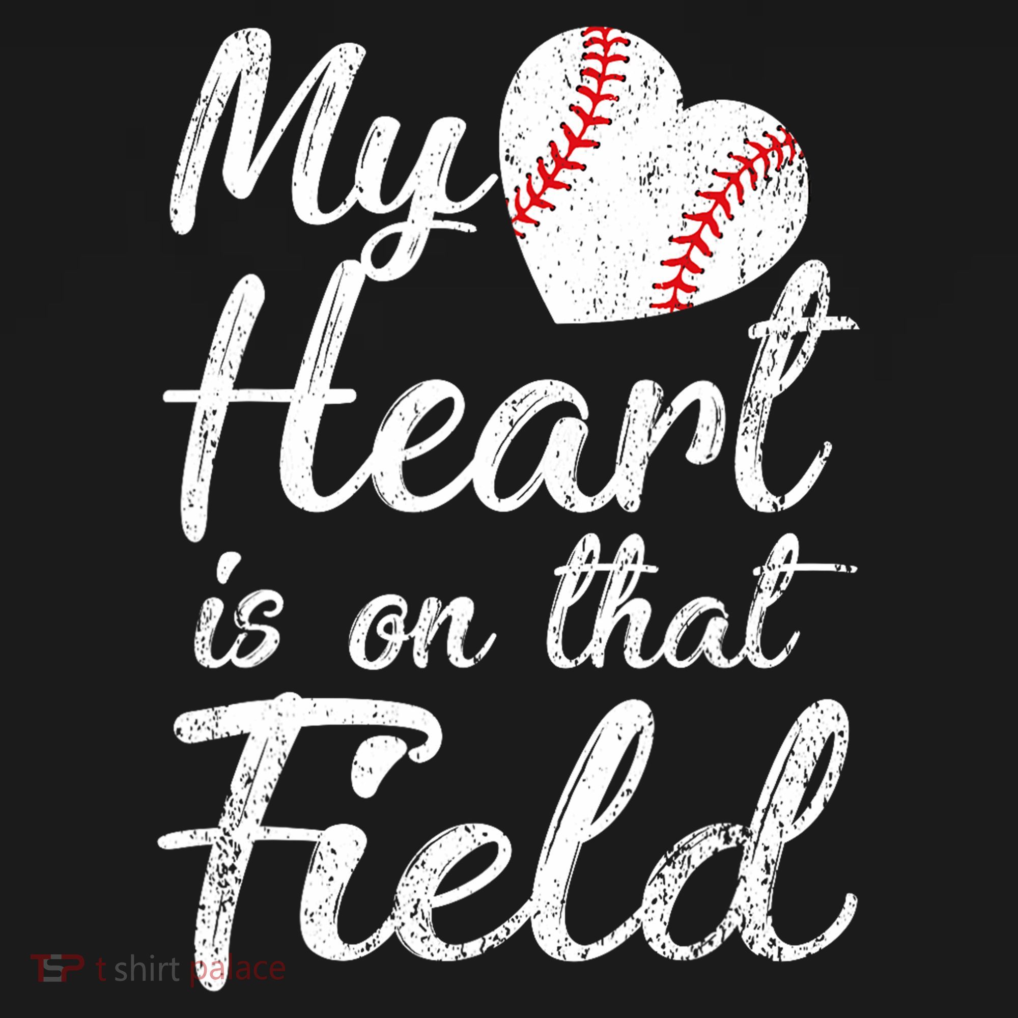 My Heart Is On That Field Baseball Softball Mom Gifts T-Shirt