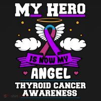 My Hero Is Now My Angel Thyroid Cancer Endocrinologist Cloud Gift Bucket Hat thumb 4