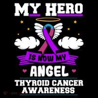 My Hero Is Now My Angel Thyroid Cancer Endocrinologist Cloud Gift Coffee Mug thumb 5