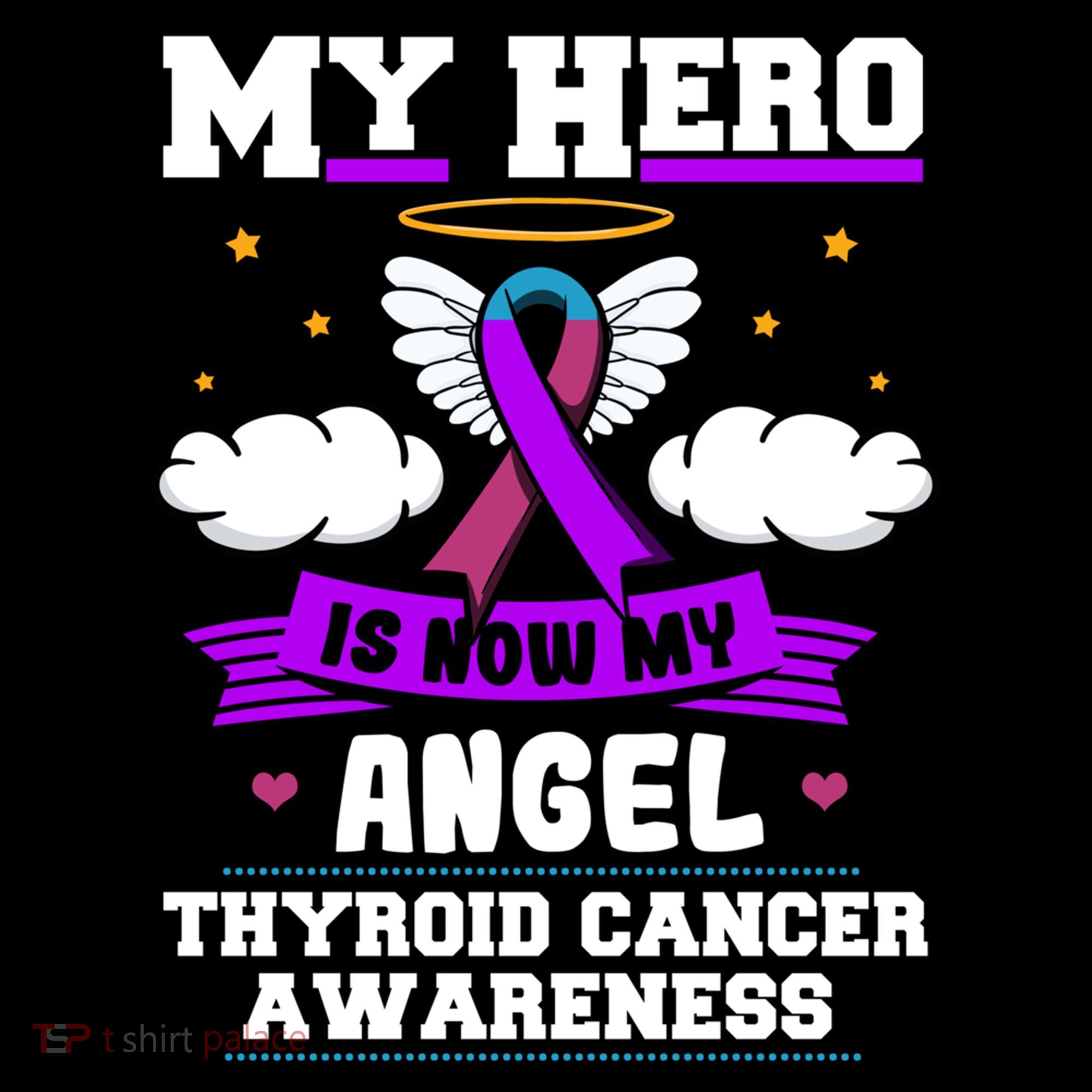 My Hero Is Now My Angel Thyroid Cancer Endocrinologist Cloud Gift Coffee Mug