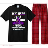 My Hero Is Now My Angel Thyroid Cancer Endocrinologist Cloud Gift Pajama Set thumb 0