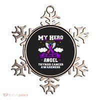 My Hero Is Now My Angel Thyroid Cancer Endocrinologist Cloud Gift Ornament thumb 0
