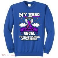 My Hero Is Now My Angel Thyroid Cancer Endocrinologist Cloud Gift Sweatshirt thumb 0