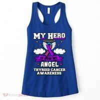 My Hero Is Now My Angel Thyroid Cancer Endocrinologist Cloud Gift Women's Tank Top thumb 0