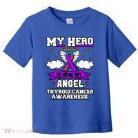 My Hero Is Now My Angel Thyroid Cancer Endocrinologist Cloud Gift Toddler T-Shirt thumb 0