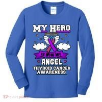 My Hero Is Now My Angel Thyroid Cancer Endocrinologist Cloud Gift Kids Long Sleeve Shirt thumb 0