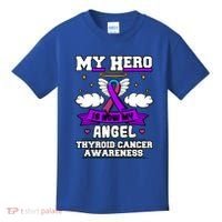 My Hero Is Now My Angel Thyroid Cancer Endocrinologist Cloud Gift Kids T-Shirt thumb 0