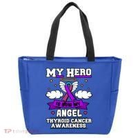 My Hero Is Now My Angel Thyroid Cancer Endocrinologist Cloud Gift Tote Bag thumb 0