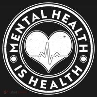 Mental Health Is Health Heartbeat Emblem Women's Hoodie thumb 2