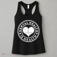Mental Health Is Health Heartbeat Emblem Women's Tank Top thumb 3