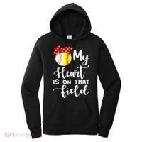 My Heart Is On That Field Baseball TShirt Softball Mom TShirt Women's Hoodie thumb 0