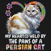 My Heart Is Held By The Paws Of A Persian Cat Cats Women's Hoodie thumb 2