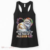 My Heart Is Held By The Paws Of A Persian Cat Cats Women's Tank Top thumb 0