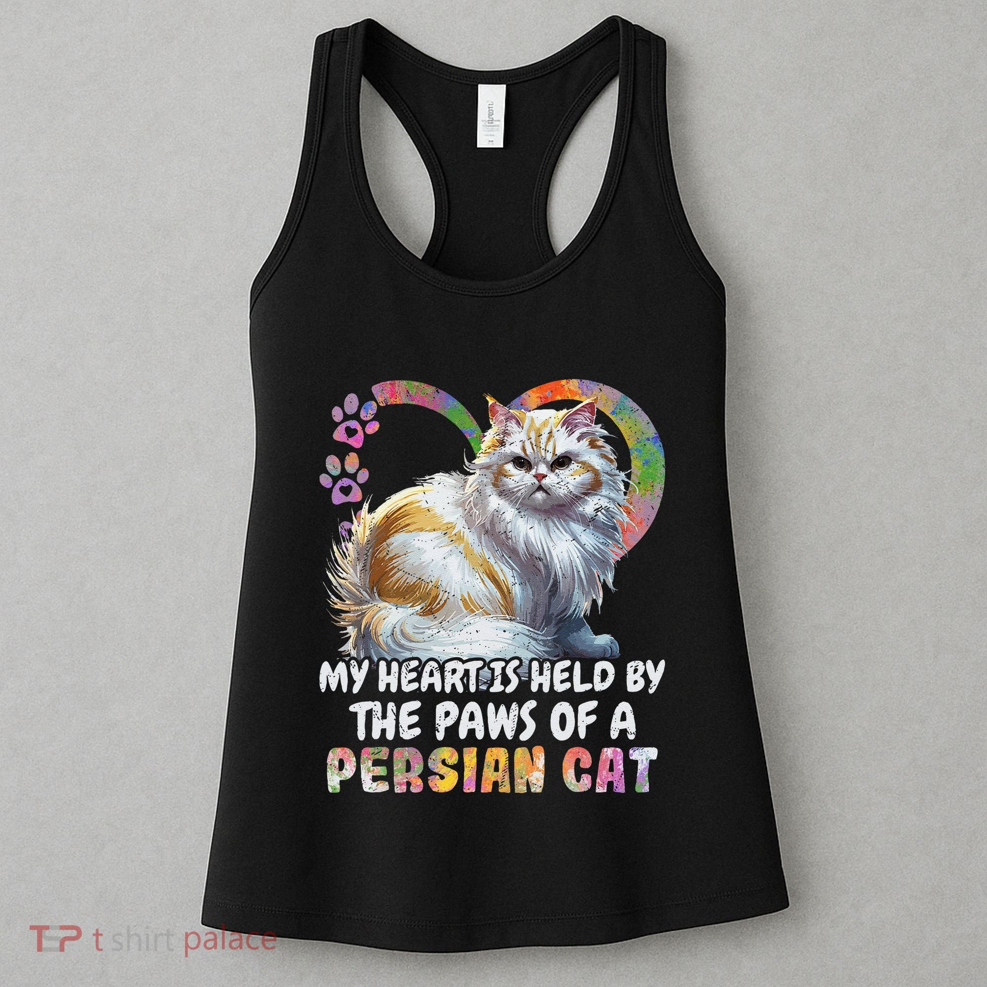 My Heart Is Held By The Paws Of A Persian Cat Cats Women's Tank Top