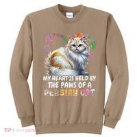My Heart Is Held By The Paws Of A Persian Cat Cats Sweatshirt thumb 0