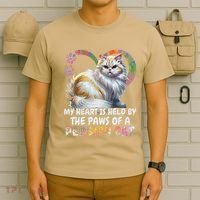 My Heart Is Held By The Paws Of A Persian Cat Cats T-Shirt thumb 6