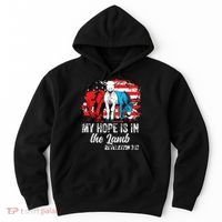 My Hope Is In The Lamb Funny Scripture Elephant Donkey Us Hoodie thumb 0