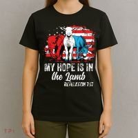 My Hope Is In The Lamb Funny Scripture Elephant Donkey Us T-Shirt thumb 4