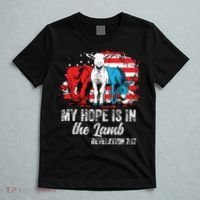 My Hope Is In The Lamb Funny Scripture Elephant Donkey Us T-Shirt thumb 5