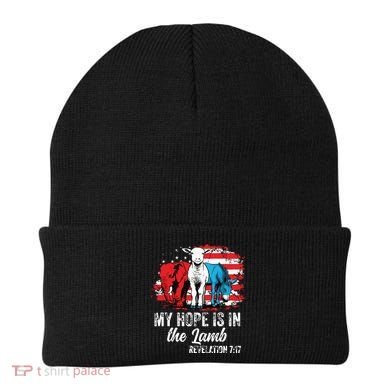 My Hope Is In The Lamb Funny Scripture Elephant Donkey Us Beanie