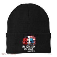 My Hope Is In The Lamb Funny Scripture Elephant Donkey Us Beanie thumb 0