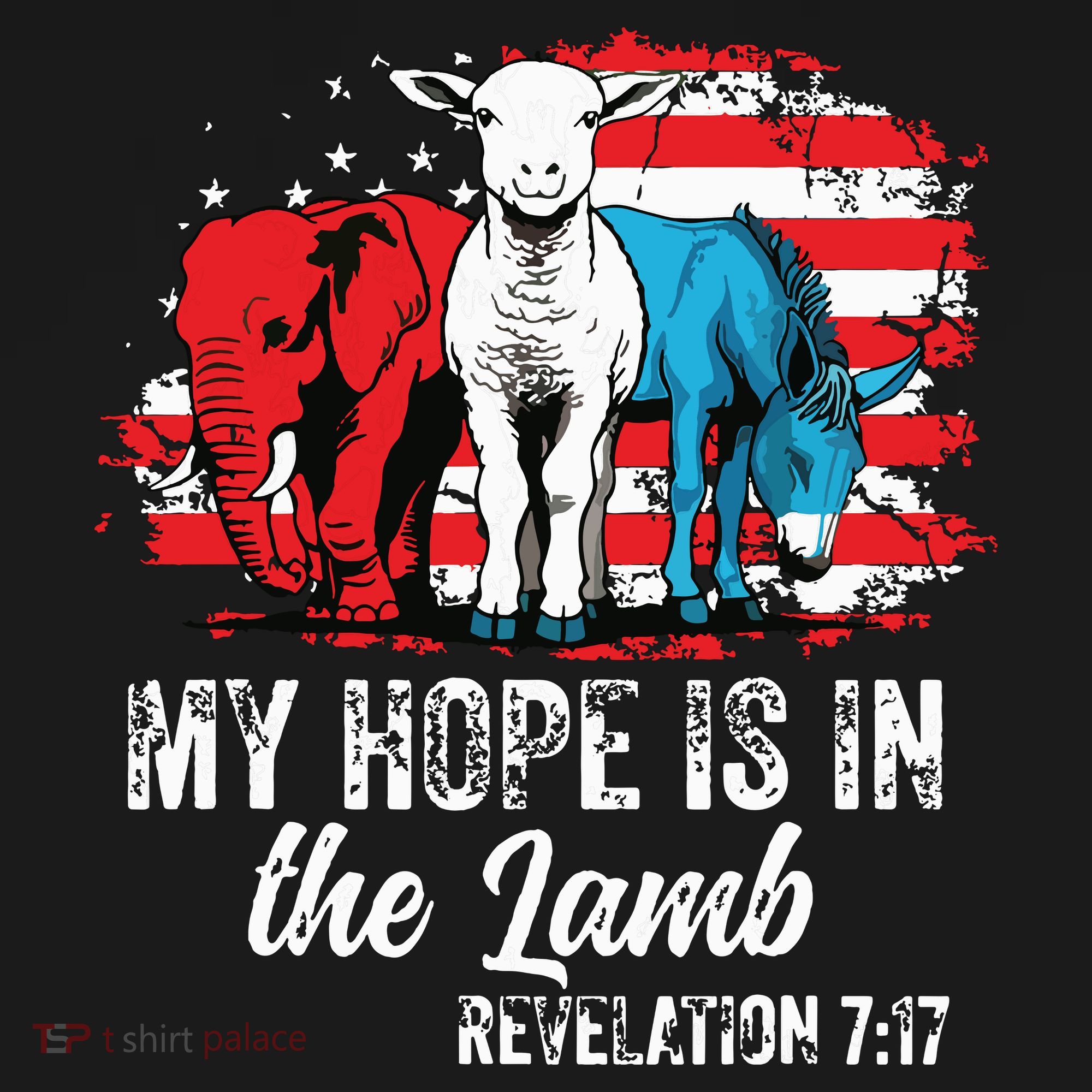 My Hope Is In The Lamb Funny Scripture Elephant Donkey Us Polo