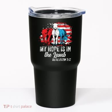My Hope Is In The Lamb Funny Scripture Elephant Donkey Us Tumbler