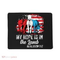 My Hope Is In The Lamb Funny Scripture Elephant Donkey Us Mousepad thumb 0