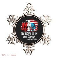 My Hope Is In The Lamb Funny Scripture Elephant Donkey Us Ornament thumb 0