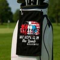 My Hope Is In The Lamb Funny Scripture Elephant Donkey Us Golf Towel thumb 2