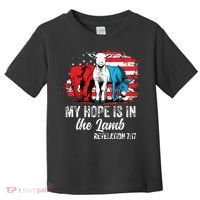 My Hope Is In The Lamb Funny Scripture Elephant Donkey Us Toddler T-Shirt thumb 0