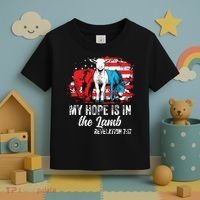 My Hope Is In The Lamb Funny Scripture Elephant Donkey Us Toddler T-Shirt thumb 3