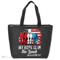 My Hope Is In The Lamb Funny Scripture Elephant Donkey Us Tote Bag thumb 0