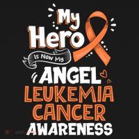 My Hero Is Now My Angel Leukemia Cancer Awareness Funny Gift Women's Hoodie thumb 2
