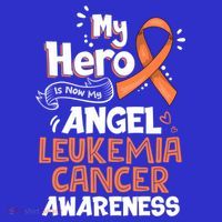 My Hero Is Now My Angel Leukemia Cancer Awareness Funny Gift T-Shirt thumb 7