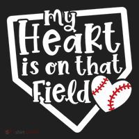 My Heart Is On That Field Baseball Mom Cute Funny Gift Beanie thumb 2