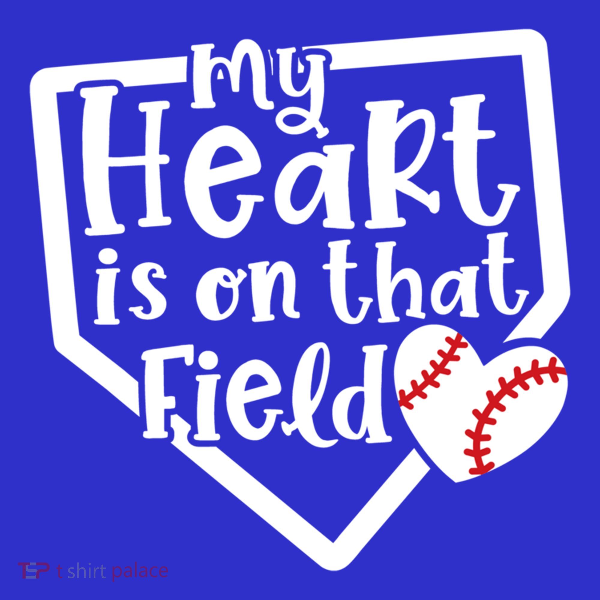 My Heart Is On That Field Baseball Mom Cute Funny Gift Mousepad
