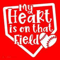 My Heart Is On That Field Baseball Mom Cute Funny Gift Santa Hat thumb 1