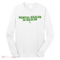 Mental Health Is Health Awareness Ribbon Long Sleeve Shirt thumb 0