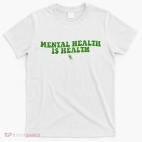 Mental Health Is Health Awareness Ribbon T-Shirt thumb 0