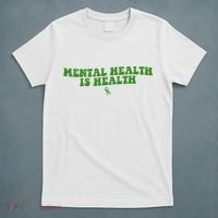 Mental Health Is Health Awareness Ribbon T-Shirt thumb 5