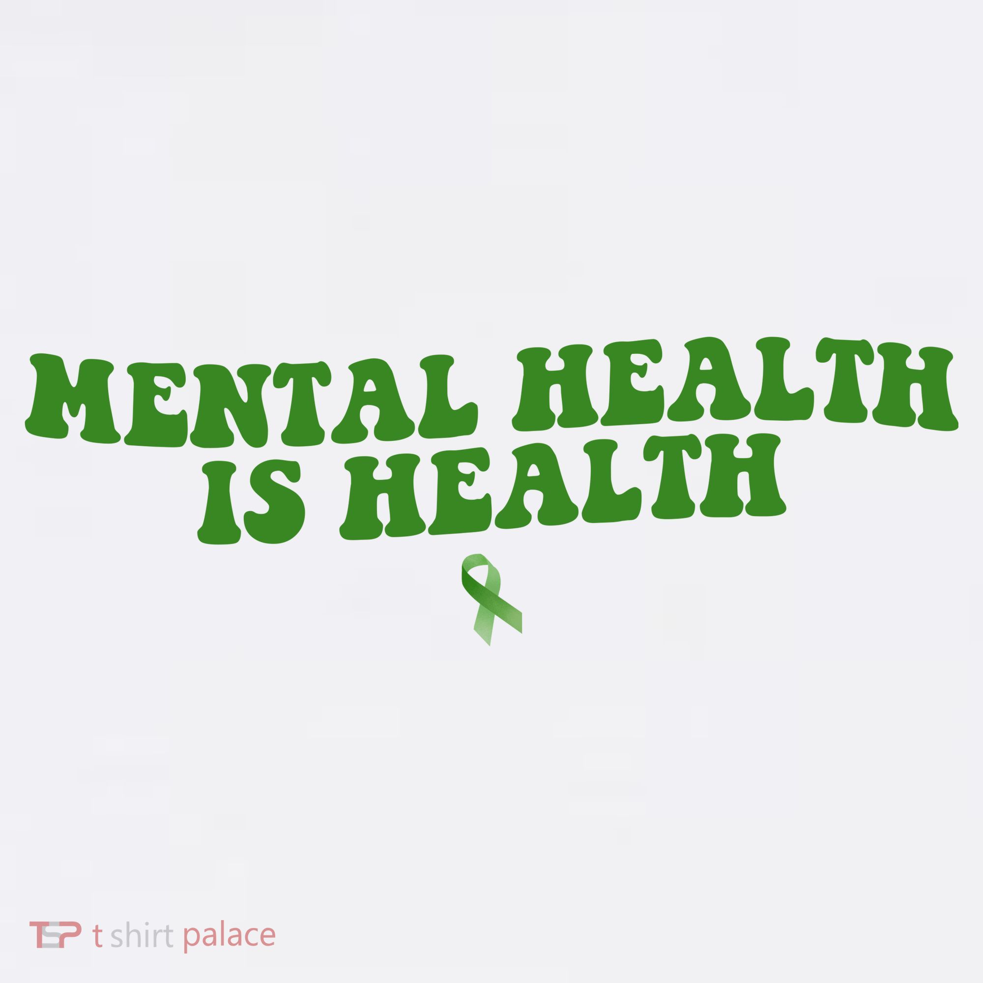 Mental Health Is Health Awareness Ribbon Mousepad