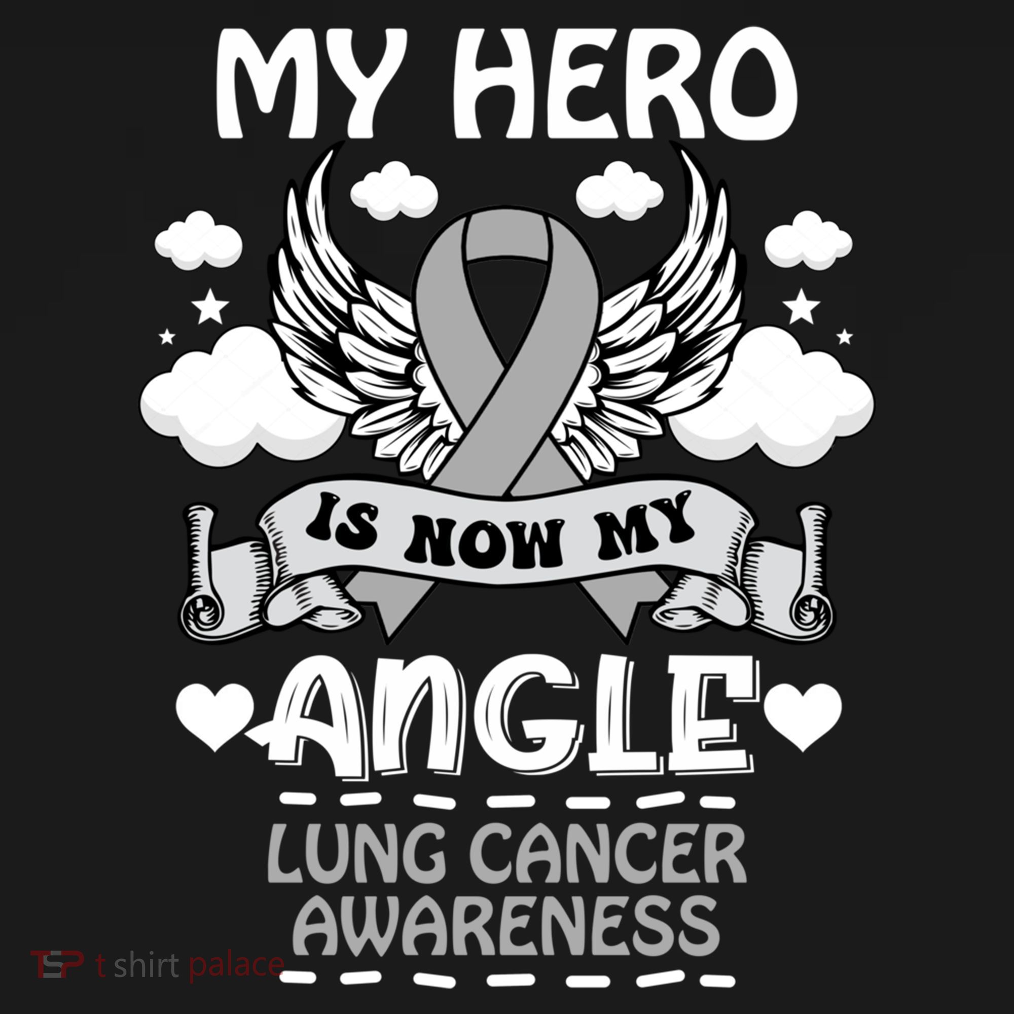 My Hero Is Now My Angel Lung Cancer Awareness Carcinomas Gift Ornament
