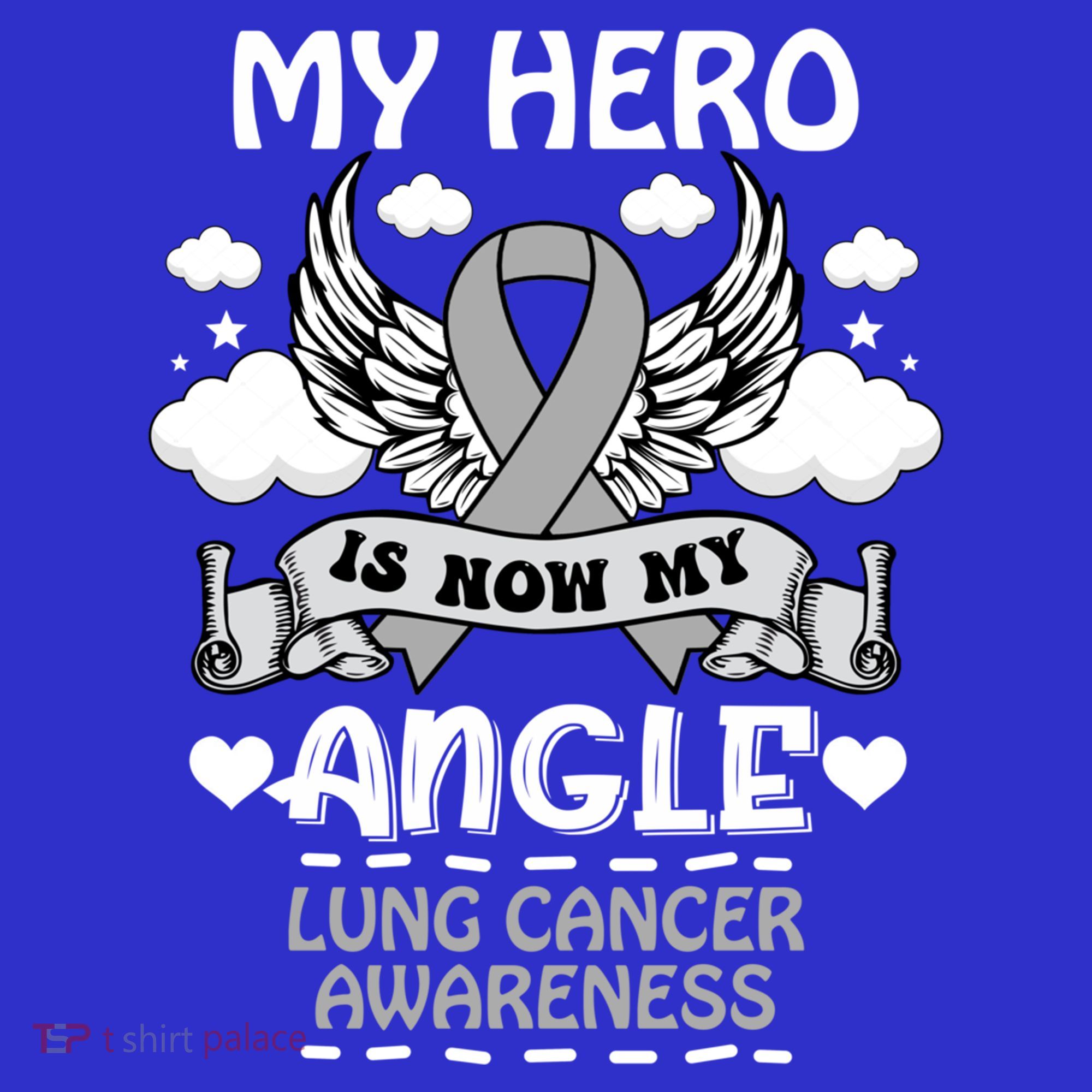 My Hero Is Now My Angel Lung Cancer Awareness Carcinomas Gift Women's Tank Top