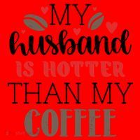 My Husband Is Hotter Than My Coffee Funny Santa Hat thumb 1